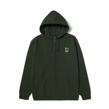 Load image into Gallery viewer, HUF - Flower Zip Hoodie - Hunter Green