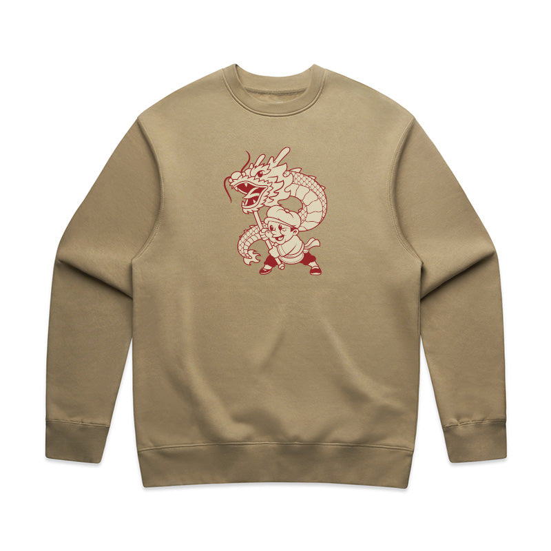 Paperboy Year of the Dragon Crewneck - Sand