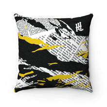 Load image into Gallery viewer, News Tiger Camo Faux Suede Square Pillow