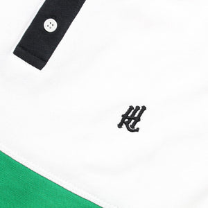 HL Longsleeve Henley - White / Green / Black
