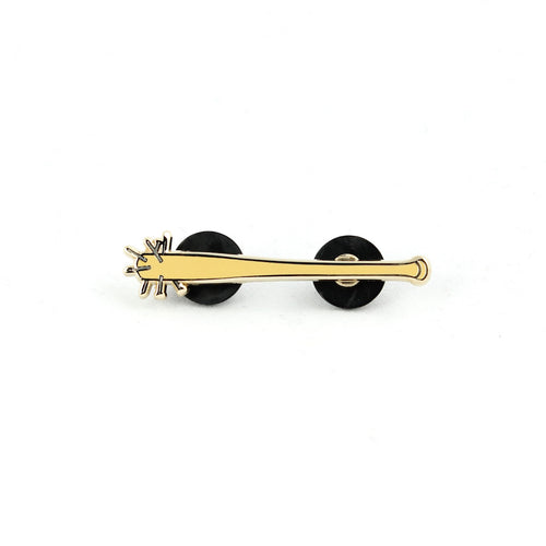 Bad News Bees Enamel Bat Pin