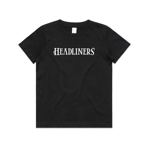 Headliners Header Kids Tee - Black