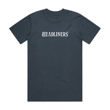 Load image into Gallery viewer, Headliners Header Logo Tee - Petro Blue