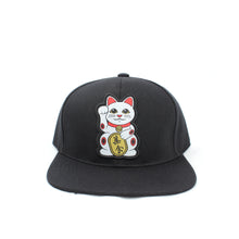 Load image into Gallery viewer, Shukai Lucky Cat Snapback - Black