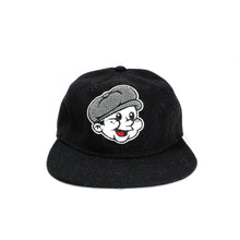 Load image into Gallery viewer, Wool Paperboy Chenille Strapback - Black